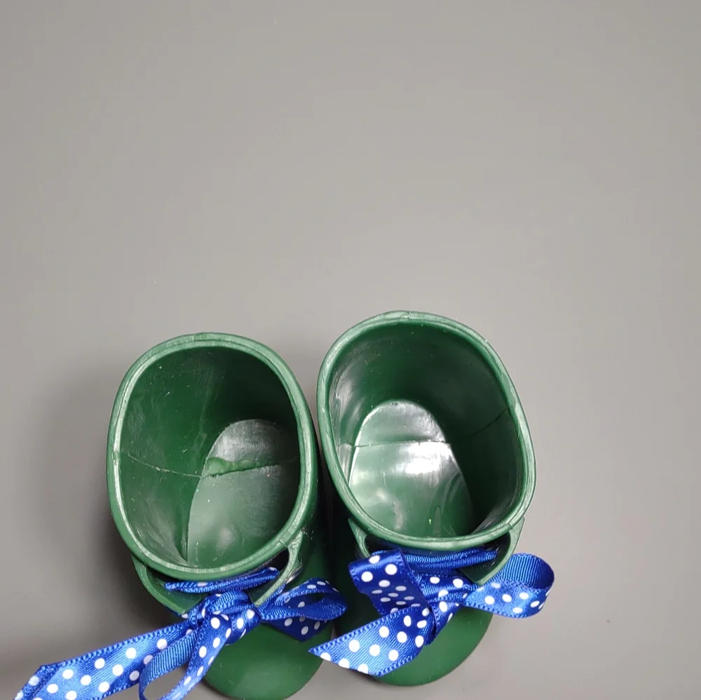Our generation Battat Green Boots with Blue laces for 18